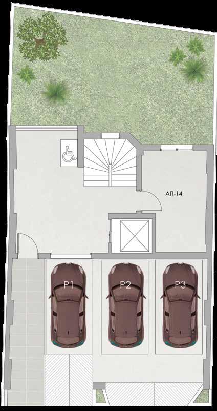 FLOOR PLANS basement floor PARKING m 2 P- P-2 P-3 0,2