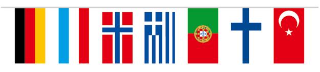Εκθέσεις & Εκδηλώσεις Σημαιοστολισμός "Countries" 0 σημαίες ανά αλυσίδα, επικολλημένες σε