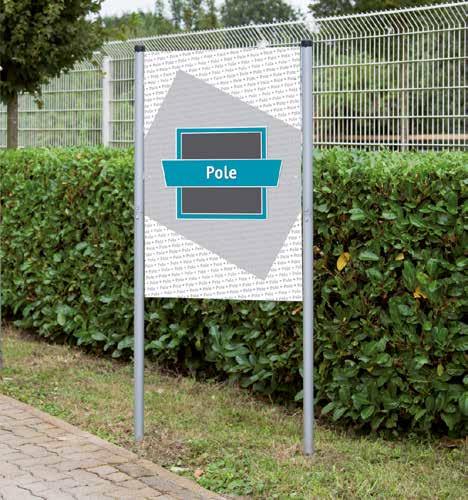 Συστήματα Πλαισίων & Στηρίγματα Banner / Αξεσουάρ για Banner Ατσάλινο Κουμπωτό Πλαίσιο Banner "Pole" - Γαλβανισμένο Εν Θερμώ Ιδανικό για χρήση ως πινακίδα πληροφοριών ή δείκτης διαδρομής.