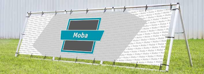 Συστήματα Πλαισίων & Στηρίγματα Banner / Αξεσουάρ για Banner 1 Υπαίθρια Χρήση Φορητό "Α" Πλαίσιο Banner "Moba" Αυτό το κινητό σύστημα είναι κατασκευασμένο από τετράγωνους σωλήνες αλουμινίου, οι