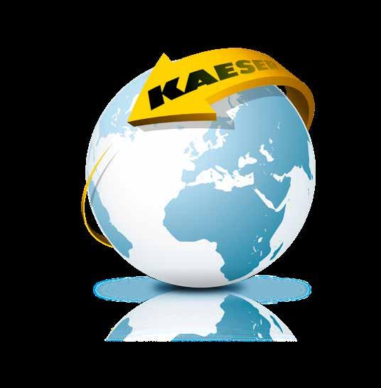 Παγκόσμια παρουσία Ως μία από τις μεγαλύτερες εταιρείες κατασκευής αεροσυμπιεστών και διάθεσης συστημάτων πεπιεσμένου αέρα, η KAESER KOMPRESSOREN βρίσκεται σε όλα τα μέρη του κόσμου.