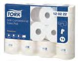 6 ρολά/πακ 7 πακ/κιβ Λευκό 413803 413815 Λευκό 413804 Tork Soft Ρολό Υγείας [T4] Tork Soft Ρολό Υγείας [T4]