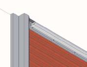 12 Τοποθετείται η ενίσχυση στο κατωκάσι An aluminium profile is placed for the reinforcement on the End aluminium profile 13 Τοποθετείται ζεύγος φωτοκυττάρων (όπου απαιτείται) σε ευθεία και απέναντι