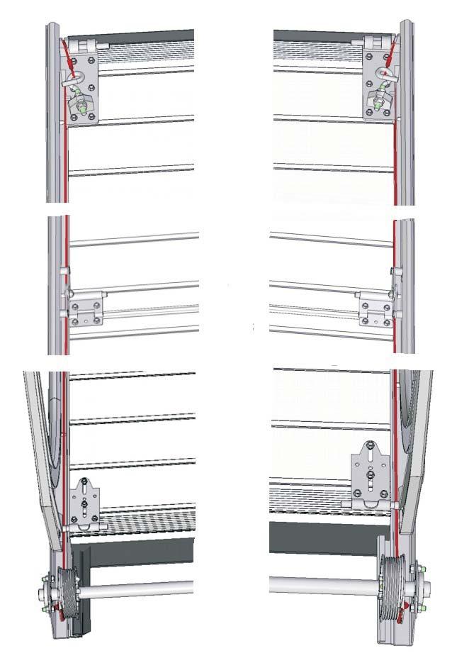 ΟΔΗΓΙΕΣ ΤΟΠΟΘΕΤΗΣΗΣ INSTALLATION INSTRUCTIONS Βήμα 5: Τοποθέτηση συρματοσχοίνων Step 5: Lifting cables installation C B A Α) Περνάμε τη θηλιά του συρματόσχοινου στην σπείρα της βίδας του μπρακέτου