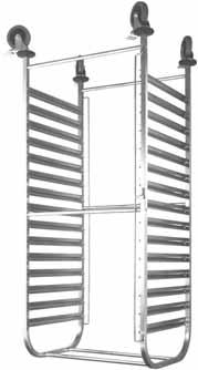 24-1033 τρόλεϊ inox με τρία ράφια, 86χ54 cm 94 cm