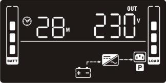 The UPS will also charge the battery at online mode. ECO mode Energy saving mode: When the input voltage is within voltage regulation range, UPS will bypass voltage to output for energy saving.