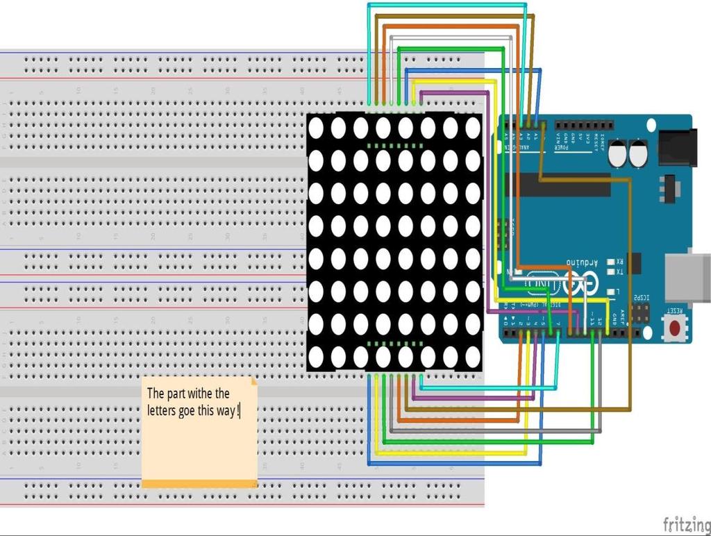 ΥΛΟΠΟΙΗΣΗ LED MATRIX