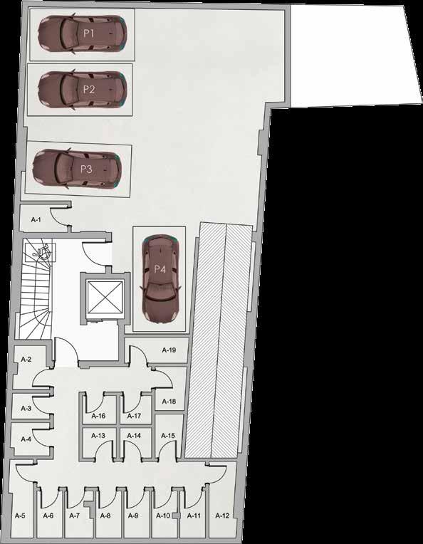 FLOOR PLANS basement floor STORE m 2 PARKING m 2 A- 4,0 P- 0,2 A-2