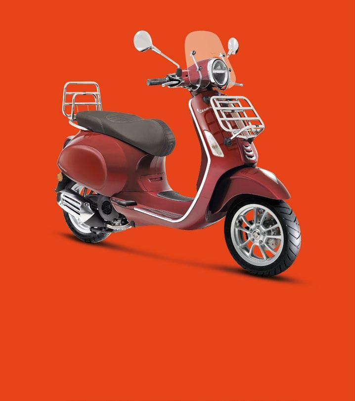 VESPA PRIMAVERA TOURING 50 / 125 / 150 Αφιερωμένη σε όσους αγαπούν τα ταξίδια κι εκτιμούν την τεχνολογική καινοτομία που εμπλουτίζει την εμπειρία τους.