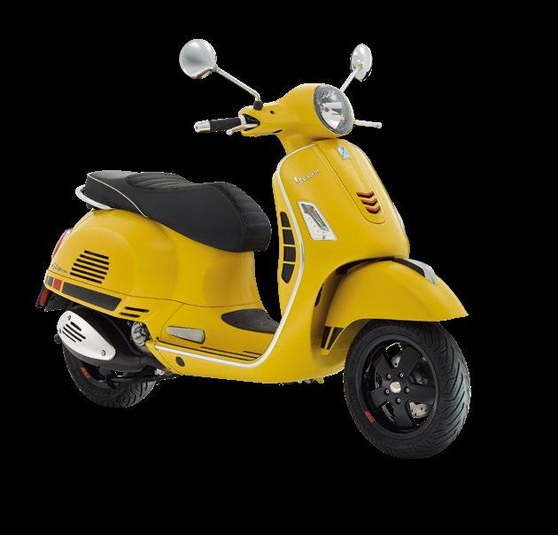 Ο κινητήρας 300 cc, ο πιο ισχυρός της γκάμας Vespa, συνδυάζεται με δισκόφρενα και συστήματα ABS και ASR για απόλυτη ασφάλεια οδήγησης, ενώ παράλληλα τα υπερσύγχρονα τεχνολογικά όργανα