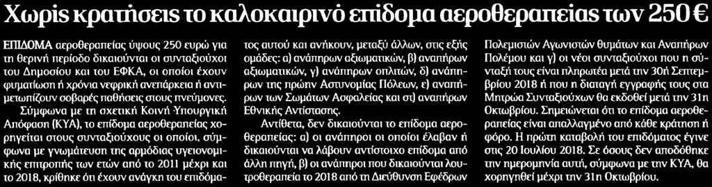 ΑΕΡΟΘΕΡΑΠΕΙΑΣ ΤΩΝ... Μέσο:.