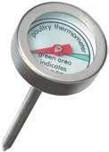Θερμόμετρο πουλερικών MINI Poultry thermometer MINI GR Τοποθετείστε το θερμόμετρο ανάμεσα στο μπούτι και στο στήθος του πουλερικού, πριν το τοποθετήσετε στο φούρνο.