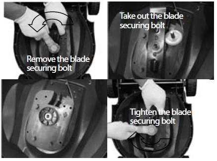 Warning: When mowing, do not allow the motor to labour, particularly in heavy conditions. When the motor labours the revolutions of the motor will drop and you will hear a change in the motor sound.