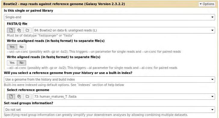 Βήμα 4 ο : Idxstats Εικόνα 104: Χαρτογράφηση στην mirbase (raw_data_all) Τα αποτελέσματα των χαρτογραφημένων reads της χαρτογράφησης χρησιμοποιούνται για να πραγματοποιηθεί η εκτέλεση της εντολής