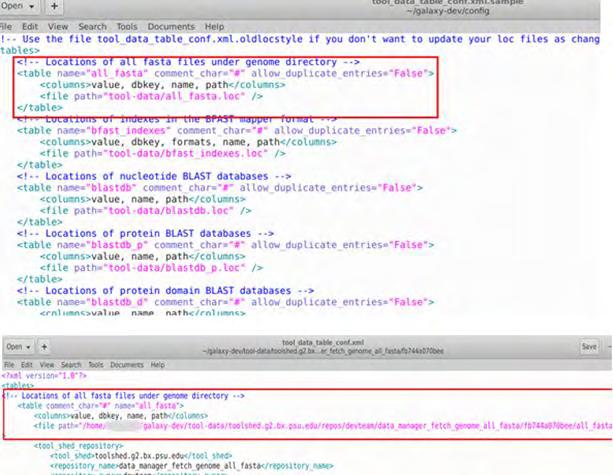 xml περιέχουν το σημειωμένο κομμάτι των