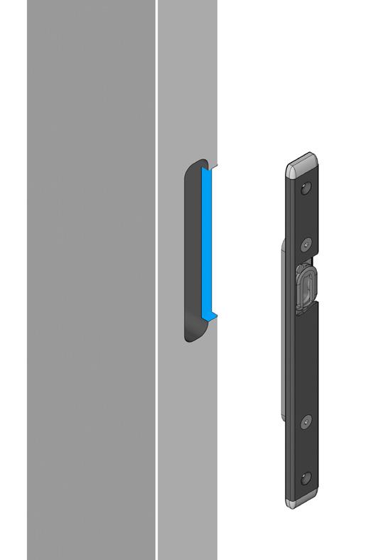 34 mm H X Περίβλημα γλωσσιδίου του σύρτη ασφαλείας πόρτας T [],0 mm [] 55,0 mm [3] Ύψος εξαρτήματος συν mm *Η διάσταση "H" μετρήθηκε βάσει του κέντρου