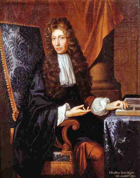 (εικόνα του Robert Boyle, ο οποίος γεννήθηκε στην Ιρλανδία το 1627 και απεβίωσε