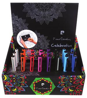 CELEBRATION touch pen σε έξι μοναδικά χρώματα και 6 CLAUDIE touch pen σε λευκό και μαύρο χρώμα.