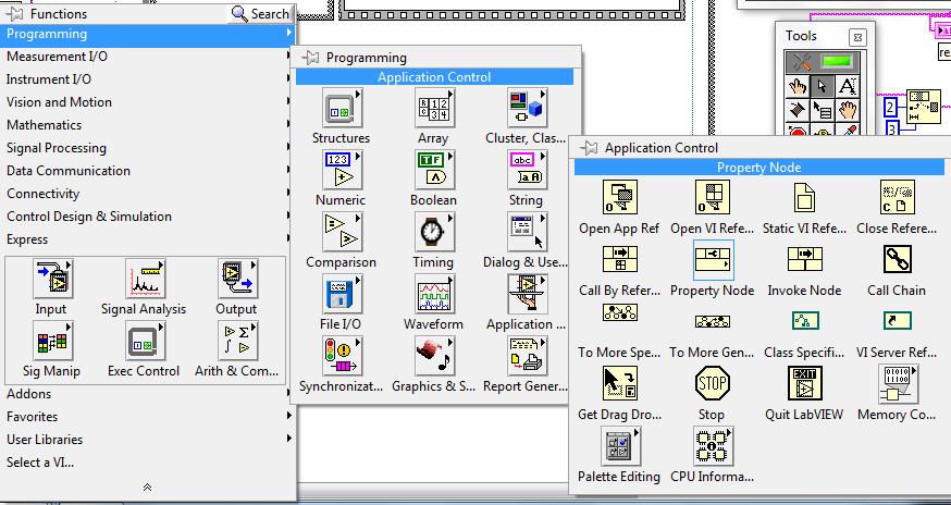 Functions / Instrument I/O/Serial όπως φαίνεται παρακάτω: Ο μηχανισμός Instr