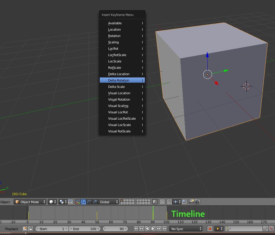 3D Animation στο Blender ANIMATION o Τα key frames τοποθετούνται στο Timeline.