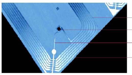 Αρχιτεκτονική ετικέτας RFID Κεραία Ολοκληρωμένο Κύκλωμα Σύνδεση μεταξύ