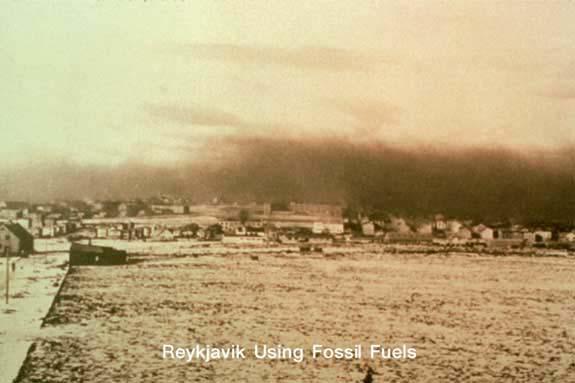 Φωτογραφία του Reykjavik το 1932, όταν τα κτίρια