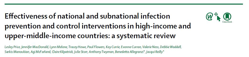 Systematic review Effectiveness Evidence of ICP program worldwide Time period: Jan 1, 2000, and