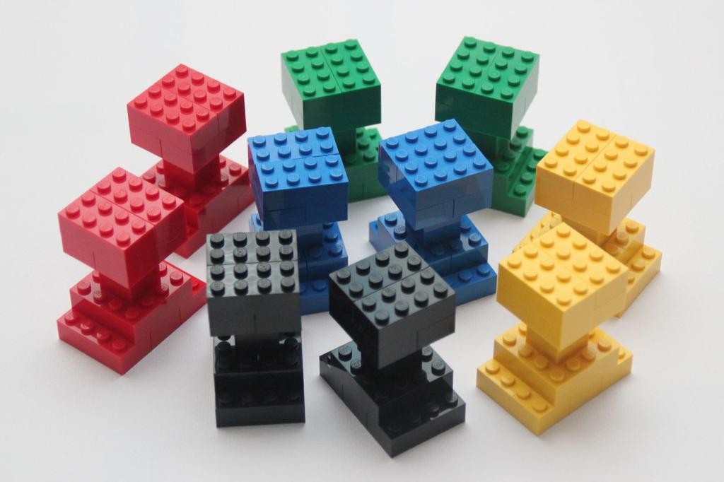 1x6 bricks Βήμα 1 Βήμα 2 Βήμα 3 Βήμα