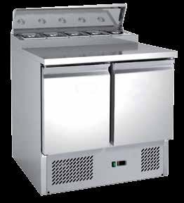 Ψυγεία πάγκοι σαλατών Ανοξείδωτο ψυγείο σαλατών KARAMCO. Τεχνικά χαρακτηριστικά: Χωρητικότητα πόρτας GN1/1. FREON R134A. CFC Free. Στατική με βεντυλατέρ.