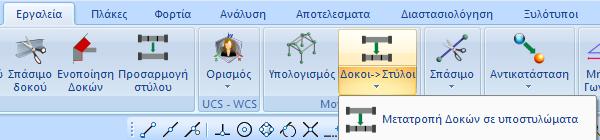 το μήκος l και το ύψος h του φατνώματος.