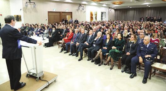 Ο Πρόεδρος της Δημοκρατίας συνεχάρη το ΠΣΣΕ για τη διαχρονική του προσφορά στον εθελοντισμό του τόπου Η αίθουσα εκδηλώσεων του Προεδρικού Μεγάρου, ήταν κατάμεστη στις 3 Δεκεμβρίου, από πλήθος