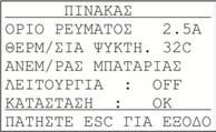 Σελίδα 33 από 38 Αν επιλέξουμε ΠΙΝΑΚΑΣ και πατήσουμε Enter βλέπουμε την οθόνη δεξιά.