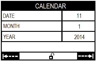 2) Ρύθμιση ημερομηνίας DreamStar Intro / Intro Evolve Πατήστε τροποποιείται: όσες φορές χρειάζεται για την προσπέλαση στη ρύθμιση της επιθυμητής παραμέτρου.
