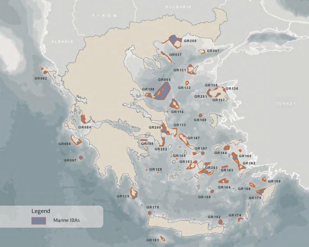 και καθορισμός Θαλάσσιων ΙΒΑ 41 Θαλάσσιες ΙΒΑ