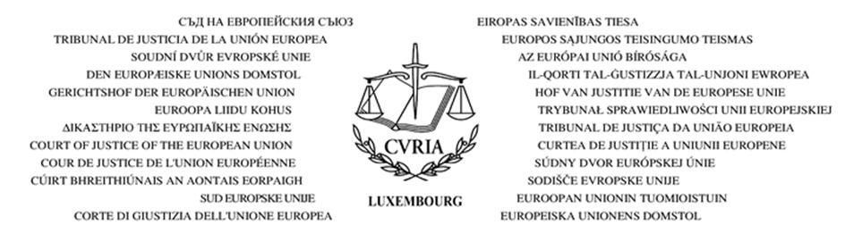 ΟΡΟΙ ΧΡΗΣΕΩΣ ΤΗΣ ΕΦΑΡΜΟΓΗΣ E-CURIA 1. Το e-curia είναι εφαρμογή πληροφορικής η οποία είναι κοινή για τα δύο δικαιοδοτικά όργανα που αποτελούν το Δικαστήριο της Ευρωπαϊκής Ένωσης.