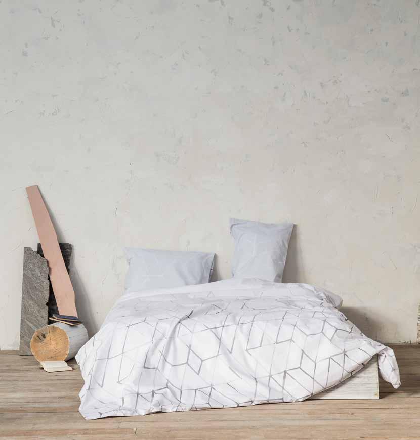 Asymmetry Gray 100% Percale