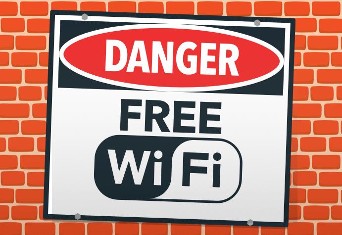 Οι σύγχρονες απειλές: Δημόσια WiFi Μπορούμε να κάνουμε τη δουλειά μας σε ένα café ή το lobby ενός ξενοδοχείου.