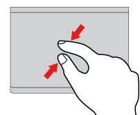 Ελαφρύ κτύπημα με δύο δάχτυλα Κτυπήστε ελαφρά σε οποιοδήποτε σημείο επάνω στην επιφάνεια αφής με δύο δάχτυλα για να