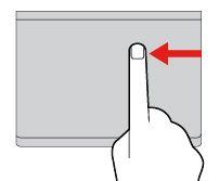 ένα δάχτυλο για να εμφανίσετε το μενού εντολών. εργασίας και εμφανίζει την οθόνη Έναρξης.