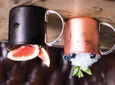 Julep mugs Mules 278 ΠΟΤΗΡΙΑ COCKTAIL 34.60151 PNC440 hammered mug «pineapple» copper, 44 cl 8,7 cm 9 cm pack: 1 14,72 34.60150 PNS440 hammered mug «pineapple», 44 cl 8,7 cm 9 cm pack: 1 13,20 34.