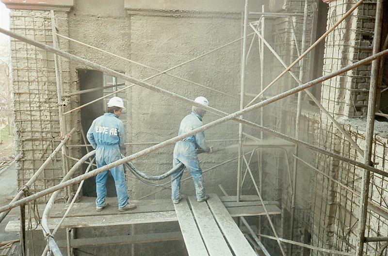 Πειραµατικά αποτελέσµατα δοκιµών εκτοξευόµενου σκυροδέµατος Δείγµα Νο. Θλιπτική Αντοχή Ε.Σ. (MPa) Διατµητική Αντοχή Διεπιφάνειας (MPa) Α.