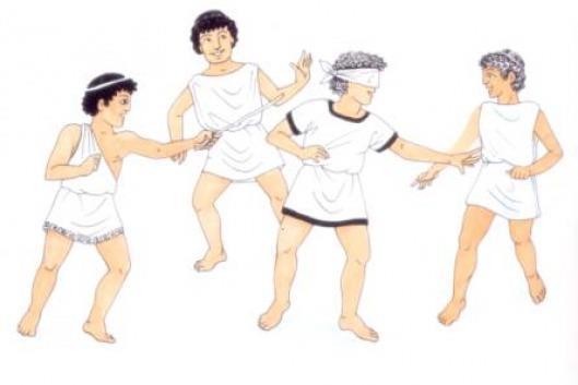 Μερικά από αυτά είναι: Πλαταγή Ένα από τα πρώτα παιχνίδια που έπαιζαν τα μωρά στην αρχαιότητα ήταν «η πλαταγή», μια πήλινη κουδουνίστρα, που την έβαζαν στο χέρι του και με τον ήχο που έκαναν τα