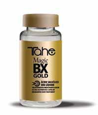 MAGIC BX GOLD ΠΡΟΕΤΟΙΜΑΣΙΑ Ζεστάνετε το φυαλίδιο MAGIC BX GOLD EFFECT HAIR REPLENISHER. Το προϊόν θα περάσει από στερεή και οπακ μορφή, σε υγρή και απόλυτα διάφανη.