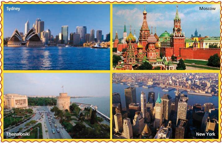 CROSS CURRICULAR PROJECT In small groups collect similar information about another Greek city or a city or town in another part of Europe or the world. The pictures below give you some suggestions.