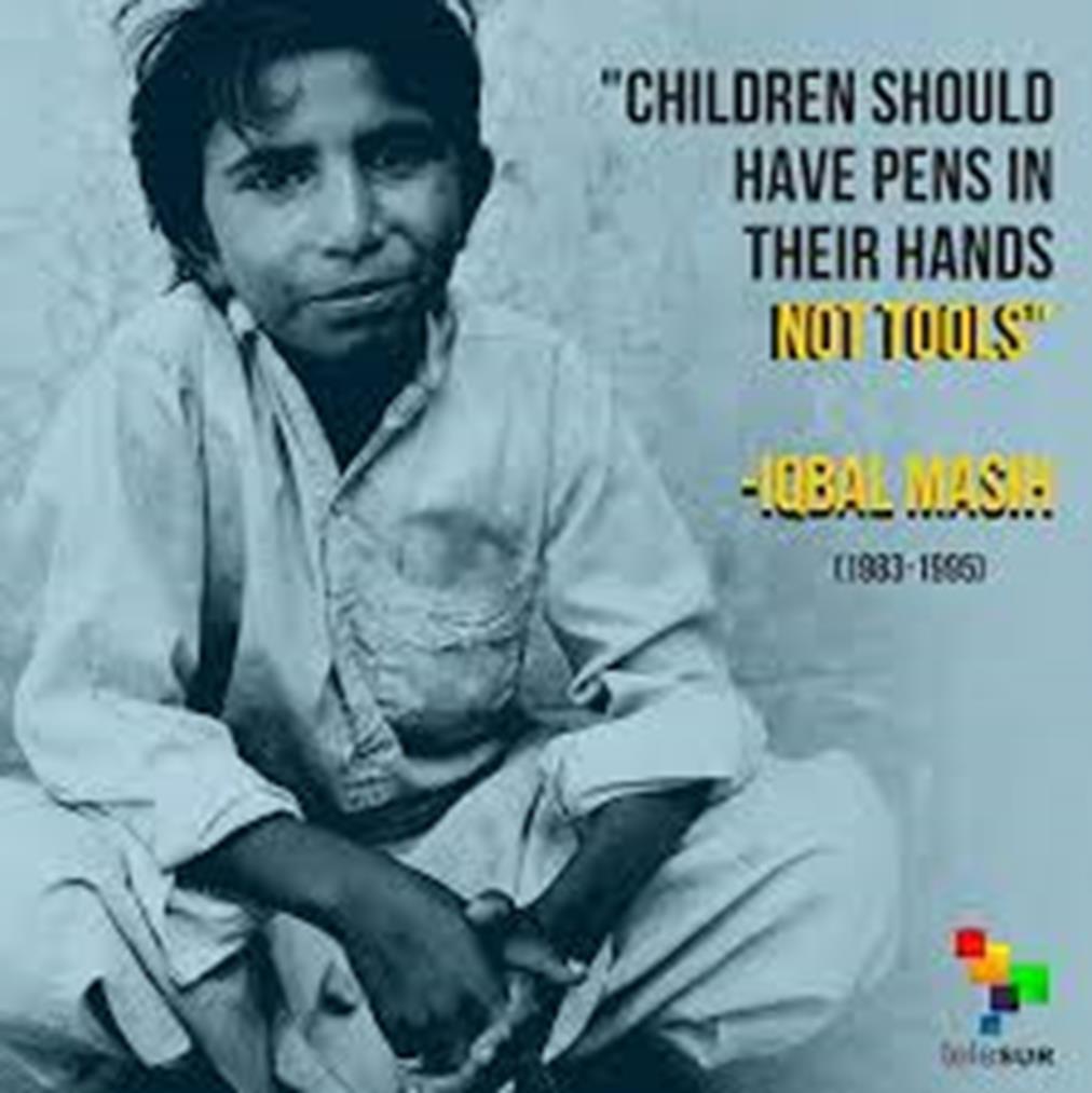 Ο Ικμπάλ με το αξιοθαύμαστο έργο του, κατάφερε να εμπνεύσει χιλιάδες αλλά παιδιά που βρίσκονταν σε παρόμοια κατάσταση, τα οποία με τη σειρά τους πάλεψαν για τα δικαιώματα τους στην εκπαίδευση,στο