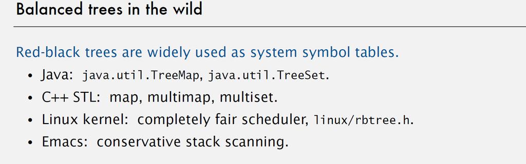Red-Black Trees are everywhere!