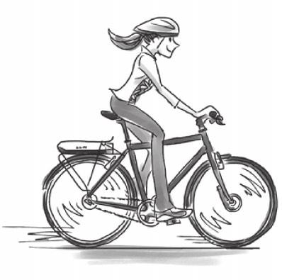 κίτρινο [ECO] [NORM] [HIGH] * Για αλλαγή στη λειτουργία υποβοήθησης [WALK], πρέπει να χρησιμοποιήσετε τον παραπάνω διακόπτη υποβοήθησης. 4. Ανεβείτε στο ποδήλατο.