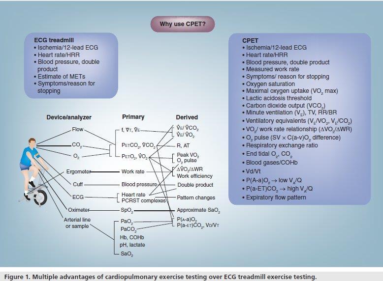 CPET versus standard exercise ECG To exclude CAD in a patient with typical or atypical chest pain complaints, a standard 12-lead ECG on a graded treadmill protocol (which incrementally increases