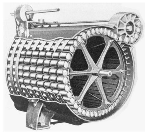 Σχήµα 7.11. Οριζόντιο αυτόκλειστο συνεχούς λειτουργίας µε περιστροφική βαλβίδα εισόδου κονσερβών (Toledo, 1991). Σχήµα 7.12. Αποστειρωτήρας Hydrolock.