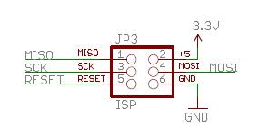 ICSP header (In-Circuit
